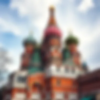 St. Basil's Cathedral: An Icon of Russian Architecture and Culture St. Basil's Cathedral with its colorful domes in Moscow