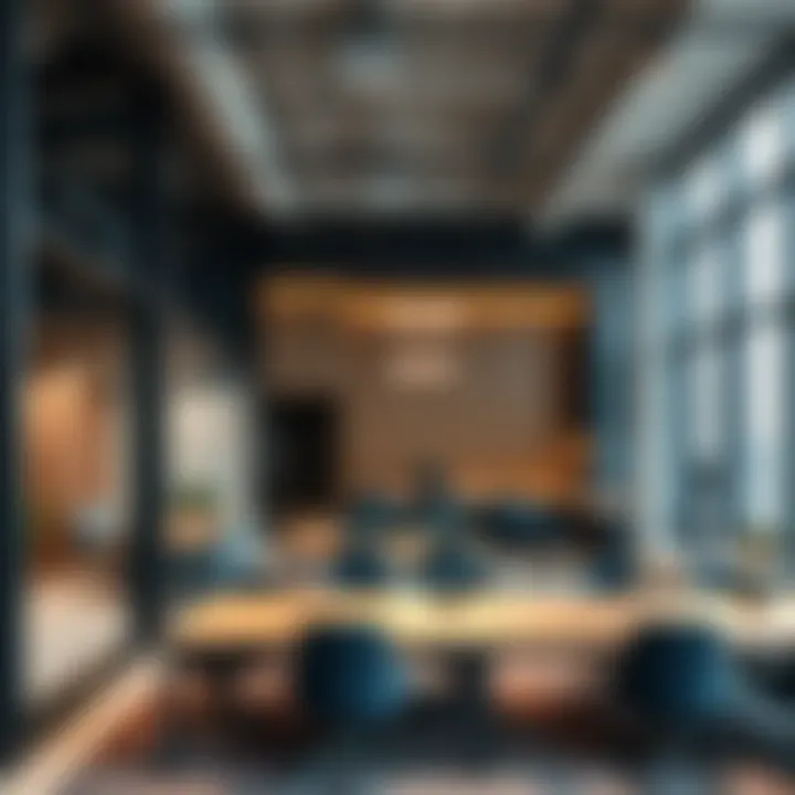 Innovative Workspaces at Indigo Office Interior layout highlighting collaborative workspaces at Indigo Office