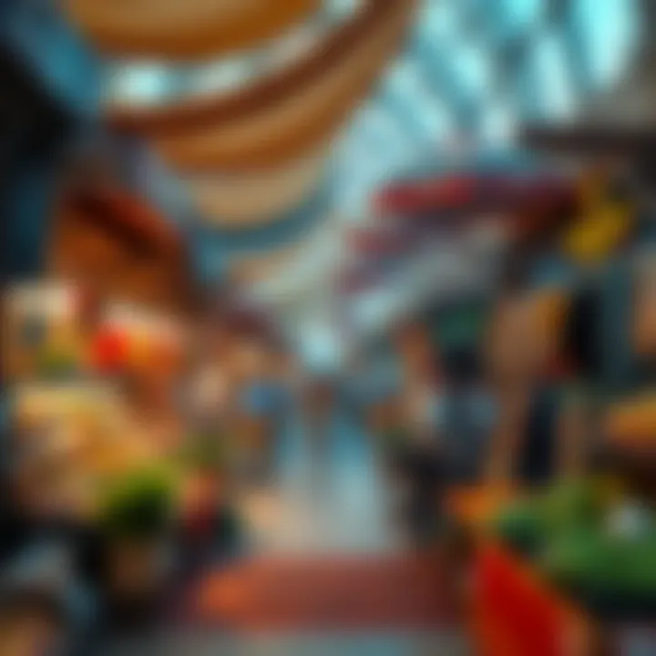 Vibrant Marketplace in International City Vibrant marketplace in International City reflecting its cultural diversity