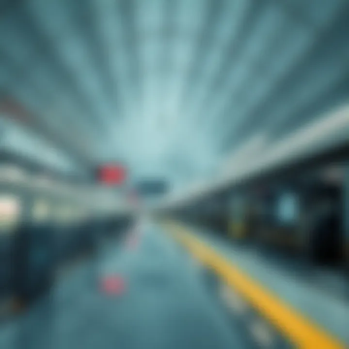 Futuristic Design of Metro Station A futuristic design of an International City Metro station