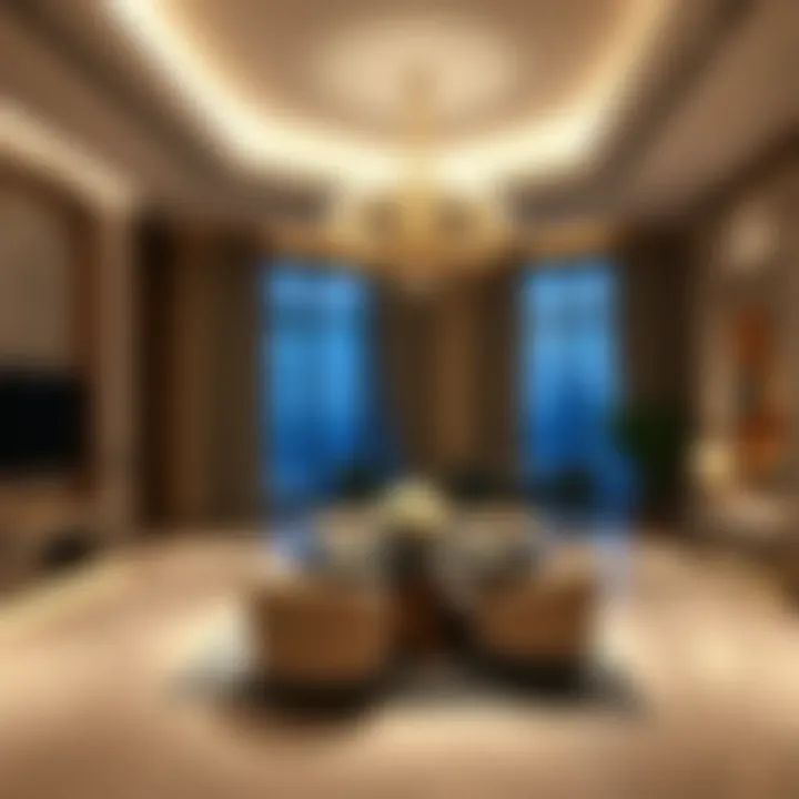 Luxurious Interiors in قرية الجميرا الدائرية Interior of a luxurious home in قرية الجميرا الدائرية