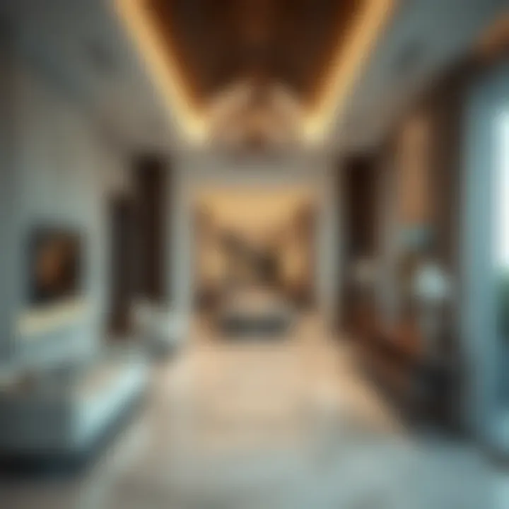 Sophisticated Interior Design of Jumeirah Heights West Villas Elegant interiors of a modern villa in Jumeirah Heights West