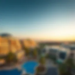 Panoramic view of Jumeirah Heights West showcasing its luxurious community architecture