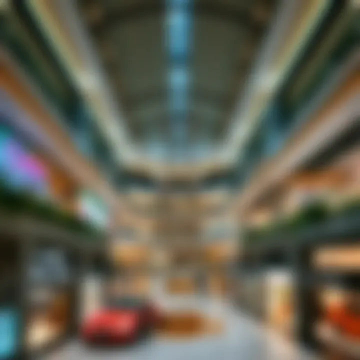 Interior layout of Khalidiya Mall with various retail sections