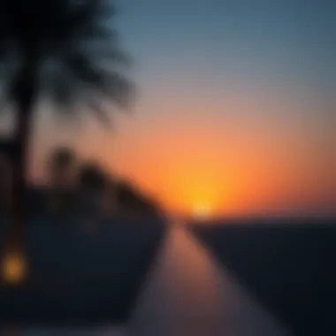 Magical Sunset Over Kite Beach Serene sunset at Kite Beach with silhouettes of palm trees