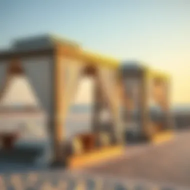 Luxury Cabanas at Dubai's Ladies Beaches Luxurious beach cabanas offering privacy and comfort