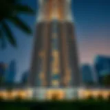 Architectural Marvel of Lake Terrace Tower Captivating view of Lake Terrace Tower showcasing its unique architectural features