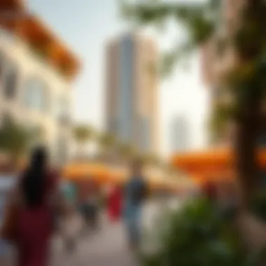 Community Life Around Lake Terrace Tower Vibrant community atmosphere surrounding Lake Terrace Tower