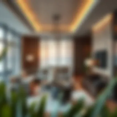 Luxurious Living Spaces at Lake Terrace Luxurious interior of a residential unit in Lake Terrace Tower