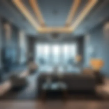 Luxurious interior design of a property in Marasy Al Bateen