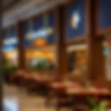 Diverse dining options available at Marina Mall Carrefour.