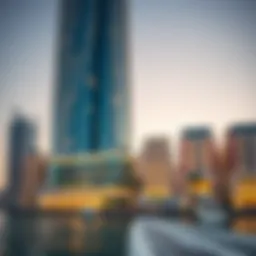 Luxurious exterior view of Marina Towers showcasing modern architecture