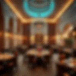 Exquisite interior design of مطعم الامور showcasing cultural elements