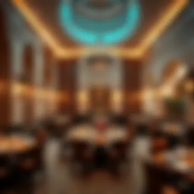 Cultural Elegance of مطعم الامور Exquisite interior design of مطعم الامور showcasing cultural elements