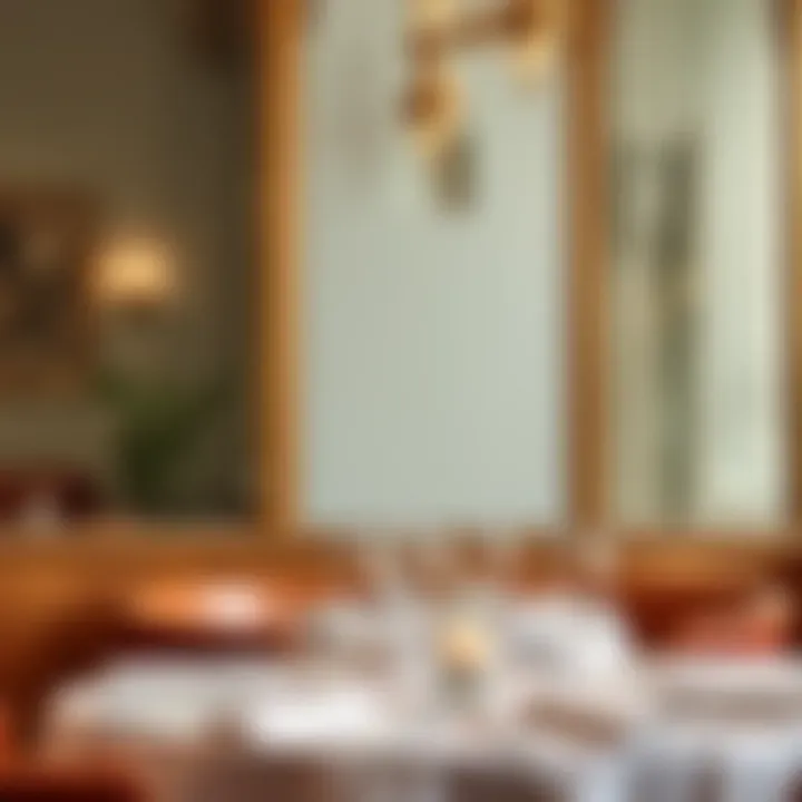 A close-up view of traditional decor elements reflecting Dubai's heritage in مطعم الامور