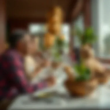 Diners enjoying a memorable culinary experience