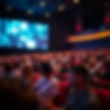 Audience Engagement at Mirage City Cinema A vibrant film screening event at Mirage City Cinema capturing audience engagement