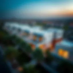 Aerial view of Modon Properties' residential development showcasing modern architecture