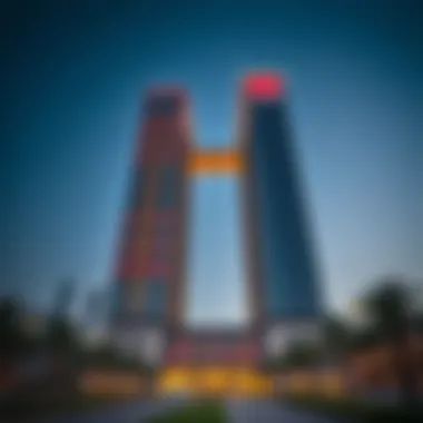 Architectural details of Moosa Tower