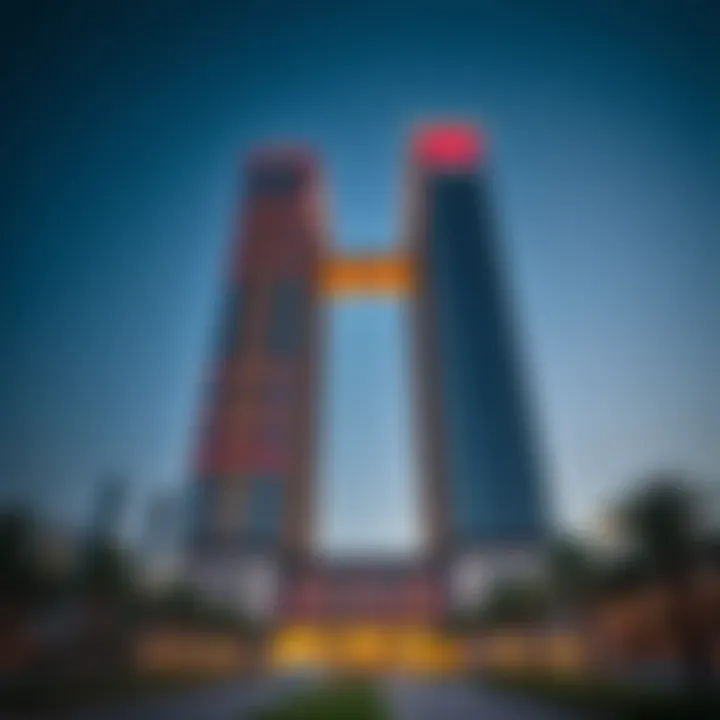 Architectural details of Moosa Tower