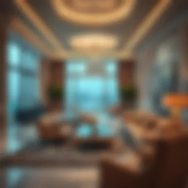 Opulent Living Spaces in Dubai Luxurious interiors of a high-end Dubai apartment