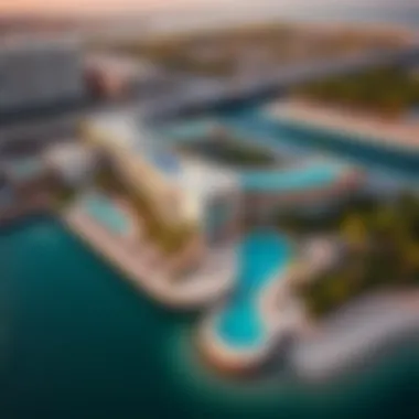 Aerial Perspective of Tiara Residence Aerial view of Tiara Residence and surrounding amenities