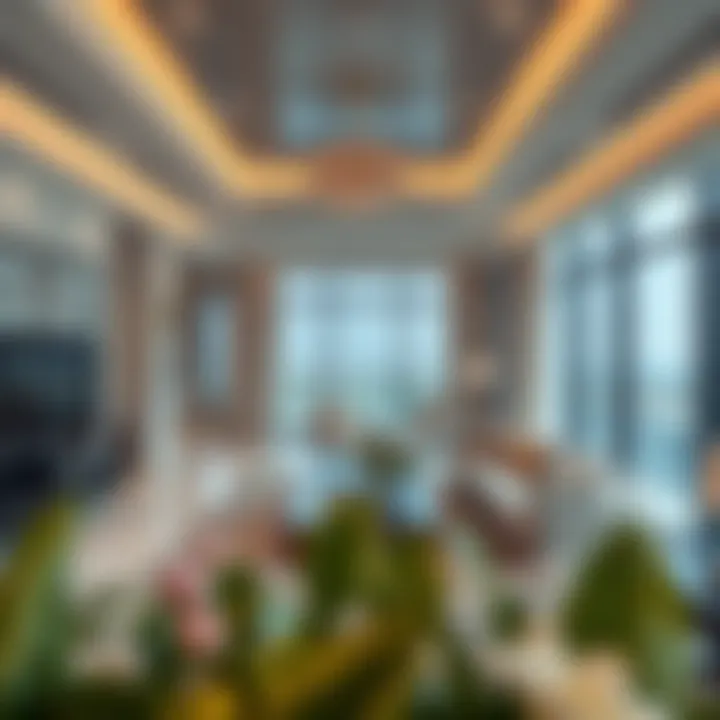 Elegant Living Room in Tiara Residence Luxurious living room interior at Tiara Residence