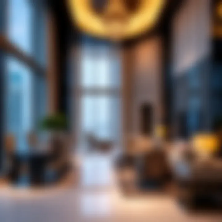 Luxurious interiors of a residence in Palm Towers