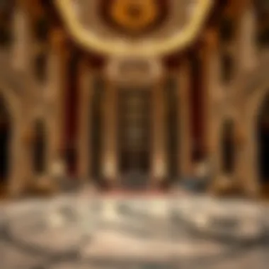 Elegance in the Lobby of Paramount Hotel Lavish interior lobby of the Paramount Hotel