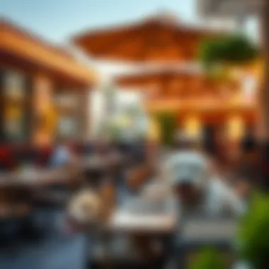 Pet-Friendly Dining Experience in Dubai Stylish restaurant welcoming pets with outdoor seating