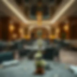 Elegant dining setup at مطعم الرميله