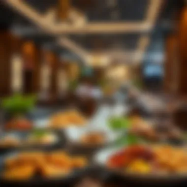 Gourmet Offerings at مطعم الرميله A stunning platter of gourmet dishes