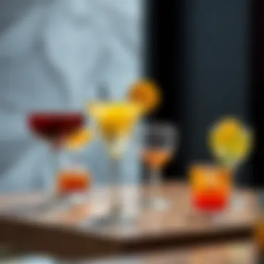 Signature Cocktails Experience at مطعم الرميله A table adorned with signature cocktails