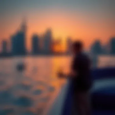 Sunset Cruise on Dubai Marina An elegant sunset yacht cruise on Dubai Marina