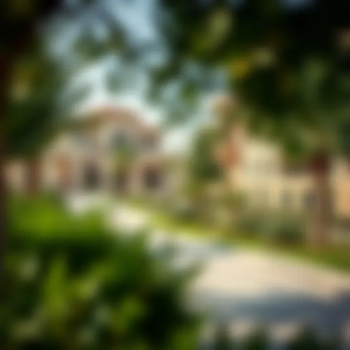 Community amenities and green spaces in Roxy Khawaneej