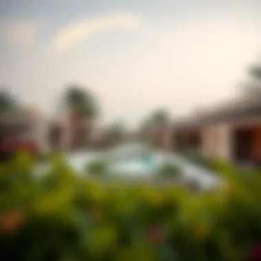Beautifully landscaped gardens surrounding Sarai Villas