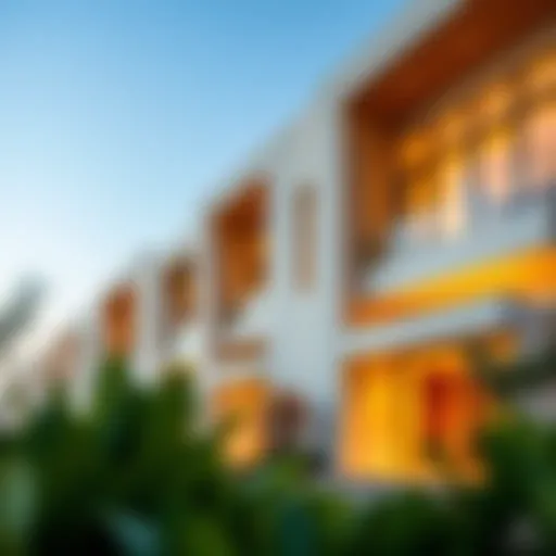 Stunning exterior view of Sarai Villas showcasing modern architecture