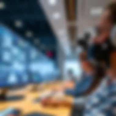 A depiction of technology integration in education, highlighting digital learning platforms