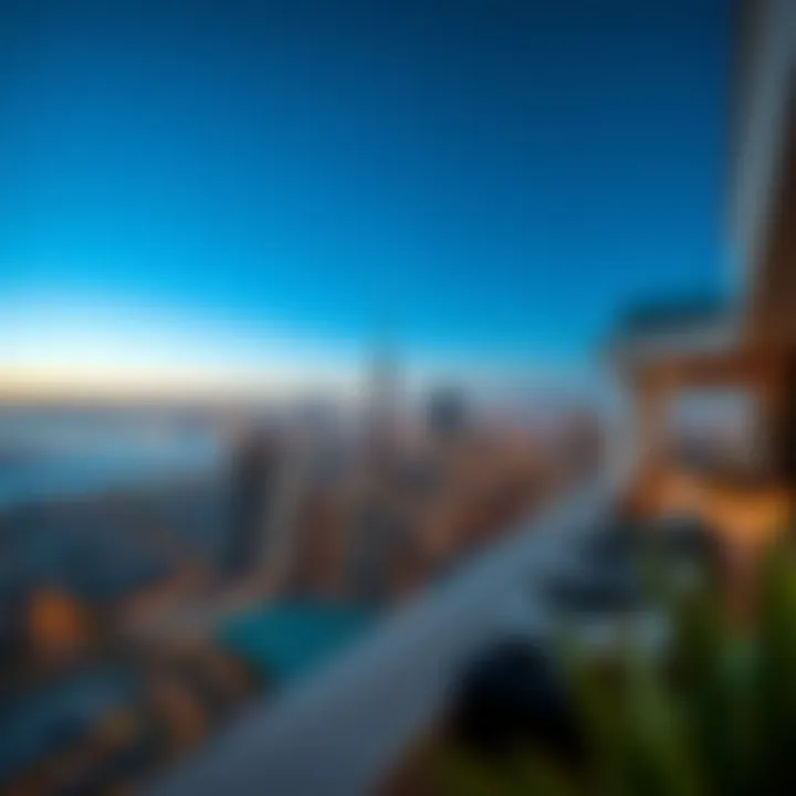 Breathtaking Views of Dubai's Skyline Panoramic view of a signature home overlooking Dubai's skyline