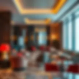 Luxurious lounge area in Dubai with elegant decor