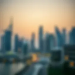 A panoramic view of Dubai's skyline showcasing modern architecture