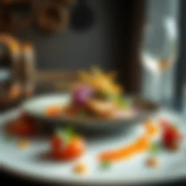 Culinary Artistry on a Plate A beautifully plated dish showcasing culinary artistry