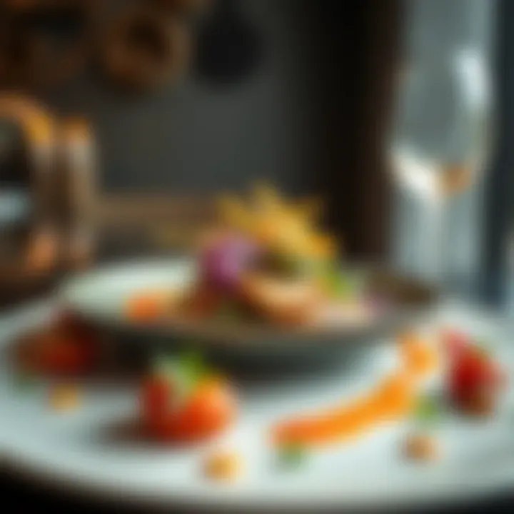 Culinary Artistry on a Plate A beautifully plated dish showcasing culinary artistry