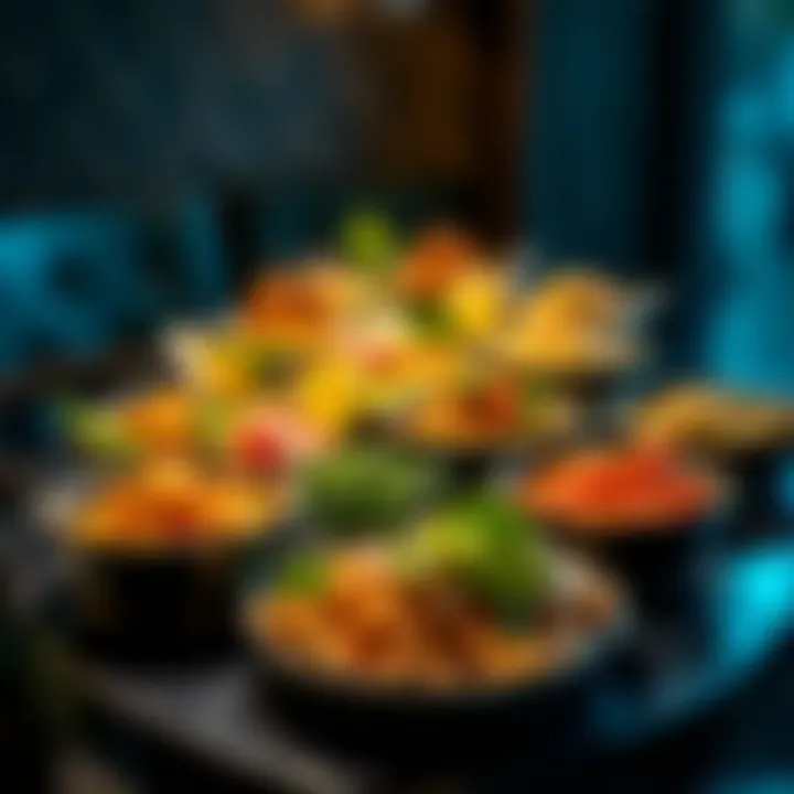 Exquisite Culinary Diversity An array of diverse and exquisite dishes from various cuisines