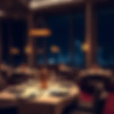 Luxurious Dining Ambiance Elegant dining setting with luxurious decor