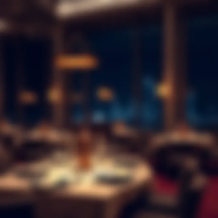 Luxurious Dining Ambiance Elegant dining setting with luxurious decor