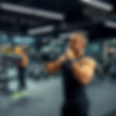 Personal Training Session Personal training session in a modern gym environment