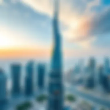 Aerial Perspective of Binary Tower Aerial view showcasing the Binary Tower's unique design against the Dubai skyline