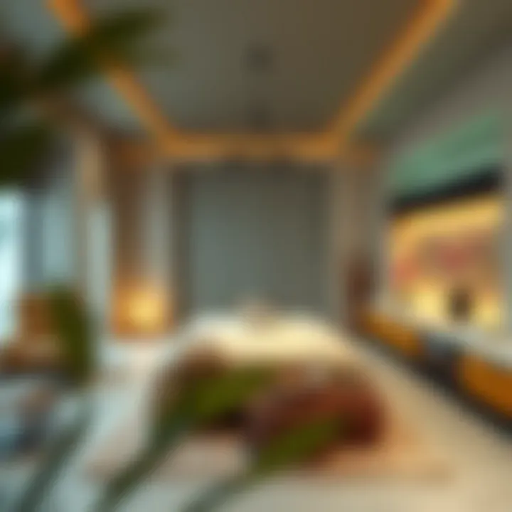 A Calming Oasis for Relaxation Serene spa environment with calming decor