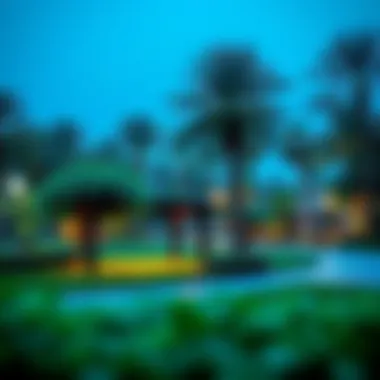 Lush Green Park Within Dubai Hills Community Lush green park in Dubai Hills